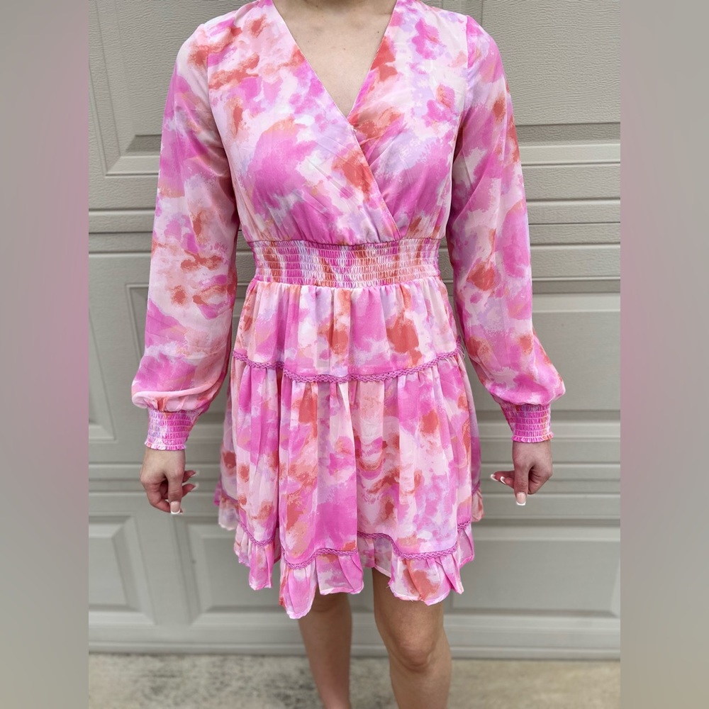 Womens Japna flowy, long sleeve dress